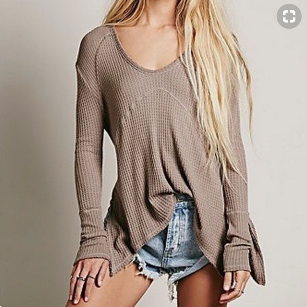Free People Taupe Thermal